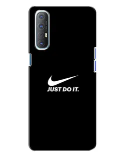 Чехол для OPPO Reno 3 с картинкой «Минимализм от Nike»