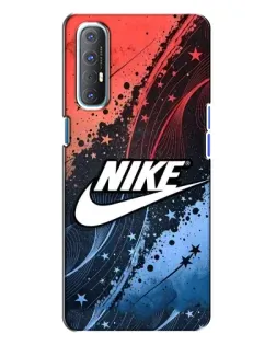 Чехол для OPPO Reno 3 с картинкой «Градиентный принт Найк»