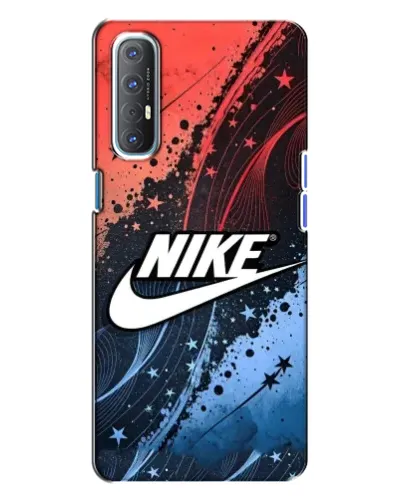 Чехол для OPPO Reno 3 с картинкой «Градиентный принт Найк»