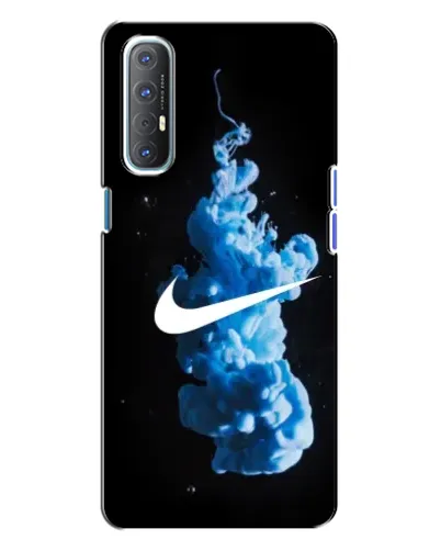 Чехол для OPPO Reno 3 с картинкой «Nike и синий дым»