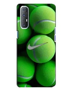 Чехол для OPPO Reno 3 с картинкой «Теннисные мячи Найк»
