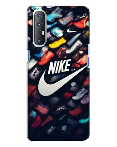 Чехол для OPPO Reno 3 с картинкой «Коллекция кроссовок Nike»