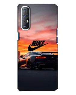 Чехол для OPPO Reno 3 с картинкой «Nike и суперкар»