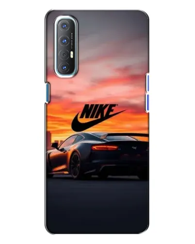Чехол для OPPO Reno 3 с картинкой «Nike и суперкар»