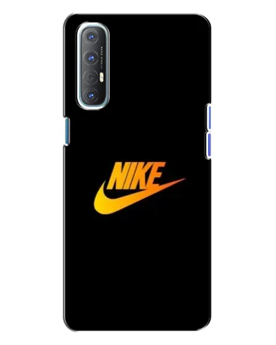Чехол для OPPO Reno 3 с картинкой «Золотой логотип Nike»