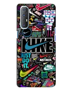 Чохол для OPPO Reno 3 з картинкою «Яскравий колаж Nike» Чохол для OPPO Reno 3 з картинкою «Яскравий колаж Nike»