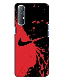 Чохол для OPPO Reno 3 з картинкою «Червоні бризки Nike» Чохол для OPPO Reno 3 з картинкою «Червоні бризки Nike»
