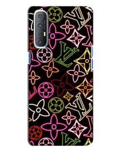Чохол для OPPO Reno 3 з картинкою «Неоновий мікс Nike» Чохол для OPPO Reno 3 з картинкою «Неоновий мікс Nike»