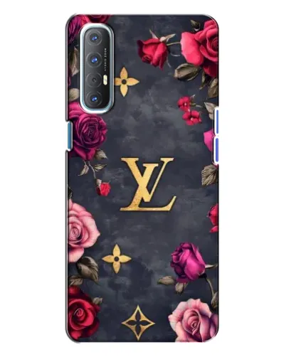 Чехол для OPPO Reno 3 с картинкой «Цветочный Louis Vuitton»