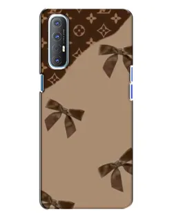 Чехол для OPPO Reno 3 с картинкой «LV — кофейный атлас»