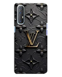 Чехол для OPPO Reno 3 с картинкой «Кожаная текстура LV»