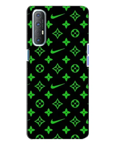 Чехол для OPPO Reno 3 с картинкой «Неоновый принт LV»