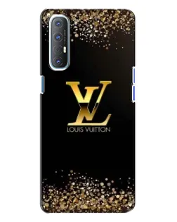 Чехол для OPPO Reno 3 с картинкой «LV — золотые искры»
