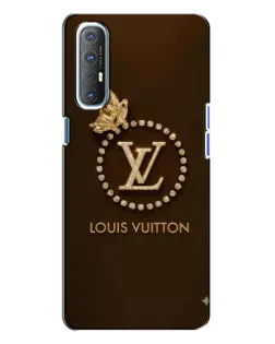Чехол для OPPO Reno 3 с картинкой «LV — золотая печать»