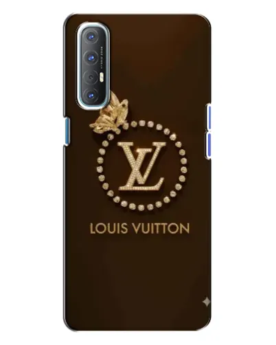 Чехол для OPPO Reno 3 с картинкой «LV — золотая печать»