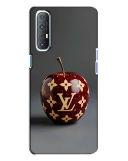 Чехол для OPPO Reno 3 с картинкой «Красное яблоко LV»