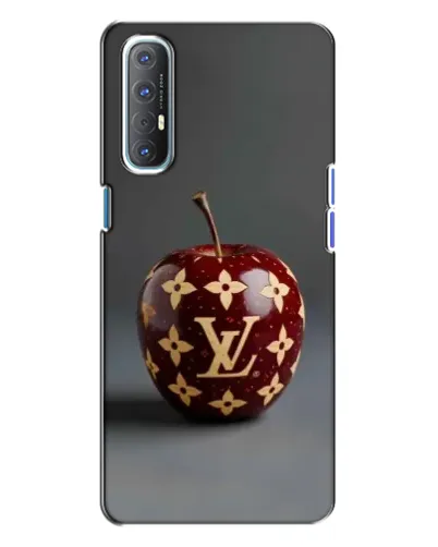 Чехол для OPPO Reno 3 с картинкой «Красное яблоко LV»