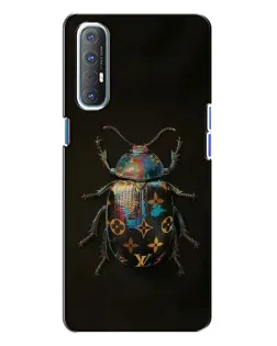 Чехол для OPPO Reno 3 с картинкой «LV — мраморный принт»