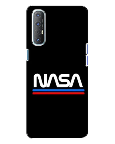 Чехол для OPPO Reno 3 с картинкой «NASA — классика Red Blue» Чехол для OPPO Reno 3 с картинкой «NASA — классика Red Blue»