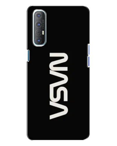 Чехол для OPPO Reno 3 с картинкой «NASA — вертикальный логотип» Чехол для OPPO Reno 3 с картинкой «NASA — вертикальный логотип»