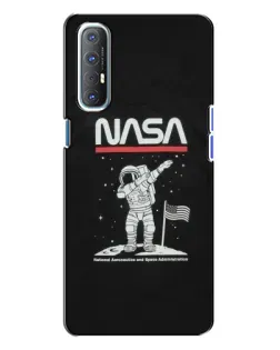Чехол для OPPO Reno 3 с картинкой «NASA — шагаем по Луне» Чехол для OPPO Reno 3 с картинкой «NASA — шагаем по Луне»