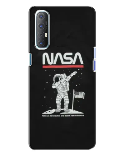 Чехол для OPPO Reno 3 с картинкой «NASA — шагаем по Луне» Чехол для OPPO Reno 3 с картинкой «NASA — шагаем по Луне»