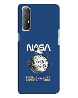 Чехол для OPPO Reno 3 с картинкой «NASA — лунная миссия» Чехол для OPPO Reno 3 с картинкой «NASA — лунная миссия»