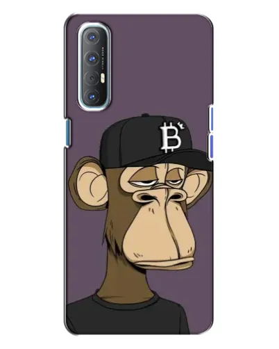 Чехол для OPPO Reno 3 с картинкой «Bored Ape в кепке» Чехол для OPPO Reno 3 с картинкой «Bored Ape в кепке»