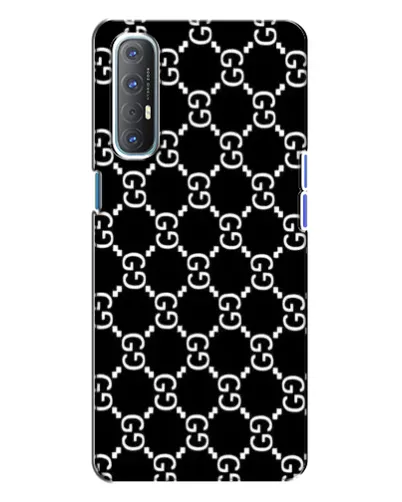 Чехол для OPPO Reno 3 с картинкой «Gucci — сетчатый паттерн»