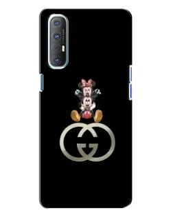 Чехол для OPPO Reno 3 с картинкой «Минни Маус на лого» Чехол для OPPO Reno 3 с картинкой «Минни Маус на лого»