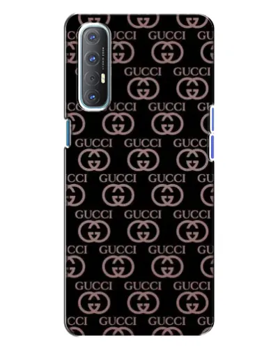 Чехол для OPPO Reno 3 с картинкой «Классическая монограмма Gucci»