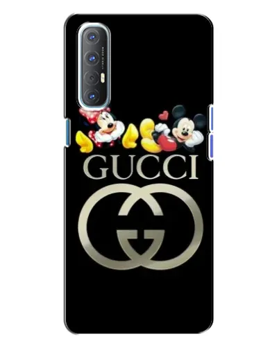 Чехол для OPPO Reno 3 с картинкой «Gucci — герои Disney»