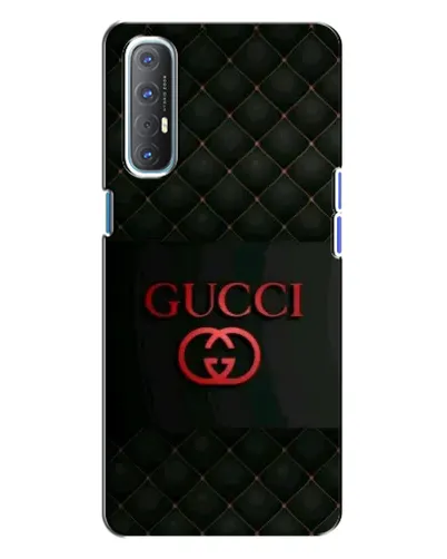 Чехол для OPPO Reno 3 с картинкой «Gucci — стеганый черный»