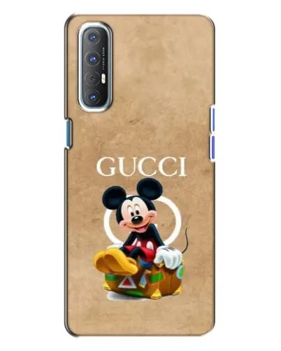 Чехол для OPPO Reno 3 с картинкой «Микки Маус Gucci — крафт»