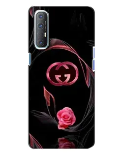 Чехол для OPPO Reno 3 с картинкой «Gucci — неоновая роза» Чехол для OPPO Reno 3 с картинкой «Gucci — неоновая роза»