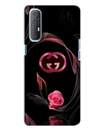 Чехол для OPPO Reno 3 с картинкой «Gucci — неоновая роза»