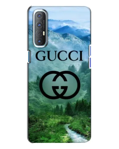 Чехол для OPPO Reno 3 с картинкой «Gucci — горный пейзаж»