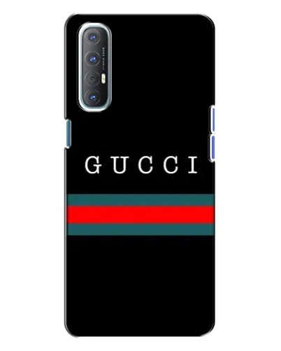 Чехол для OPPO Reno 3 с картинкой «Gucci — красный пояс»