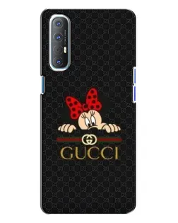 Чехол для OPPO Reno 3 с картинкой «Минни Маус Gucci — черный» Чехол для OPPO Reno 3 с картинкой «Минни Маус Gucci — черный»