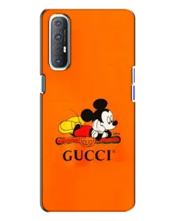 Чехол для OPPO Reno 3 с картинкой «Микки Маус Gucci — оранж» Чехол для OPPO Reno 3 с картинкой «Микки Маус Gucci — оранж»