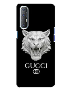 Чехол для OPPO Reno 3 с картинкой «Gucci — серебряный лев» Чехол для OPPO Reno 3 с картинкой «Gucci — серебряный лев»