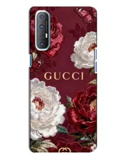 Чехол для OPPO Reno 3 с картинкой «Gucci — бордовые розы» Чехол для OPPO Reno 3 с картинкой «Gucci — бордовые розы»