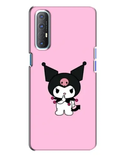 Чехол для OPPO Reno 3 с картинкой «Kuromi — розовая нежность»