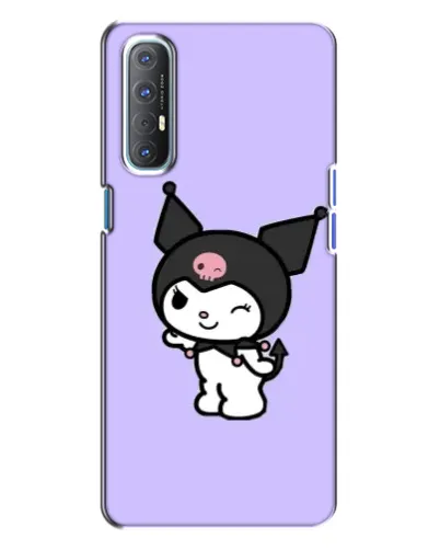 Чехол для OPPO Reno 3 с картинкой «Классическая Kuromi»
