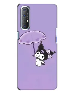 Чехол для OPPO Reno 3 с картинкой «Kuromi с зонтиком»