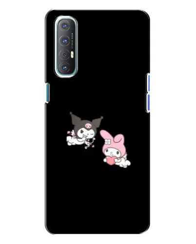 Чехол для OPPO Reno 3 с картинкой «My Melody и Kuromi»