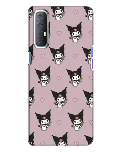 Чехол для OPPO Reno 3 с картинкой «Kuromi — ночной сон»