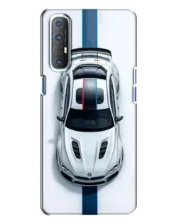 Чехол для OPPO Reno 3 с картинкой «Вид сверху — BMW M»