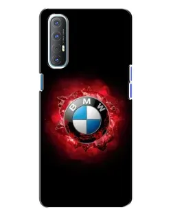 Чехол для OPPO Reno 3 с картинкой «Логотип BMW — вспышка»