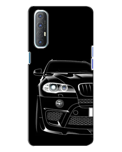 Чехол для OPPO Reno 3 с картинкой «Темный силуэт BMW» Чехол для OPPO Reno 3 с картинкой «Темный силуэт BMW»